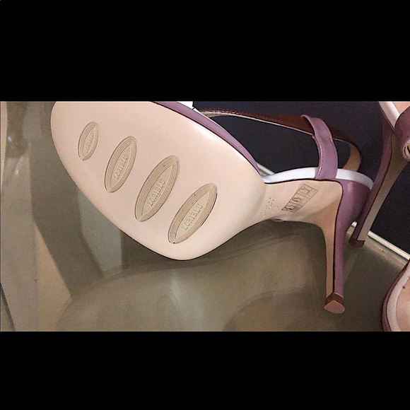 Loriblu made in Italy white brown studded high heel genuine leather sandals - Picture 4 of 6